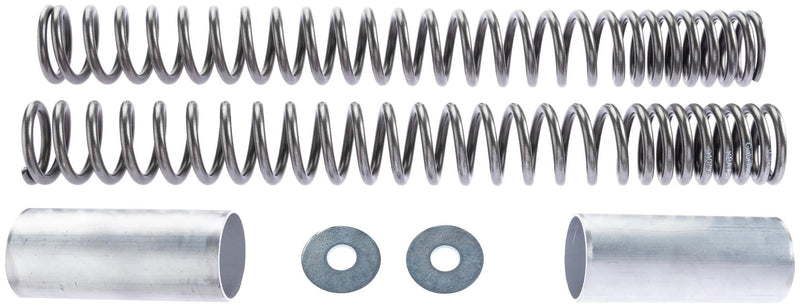 Wirth voorvork veerset fork spring set 1015 polished,cover 118