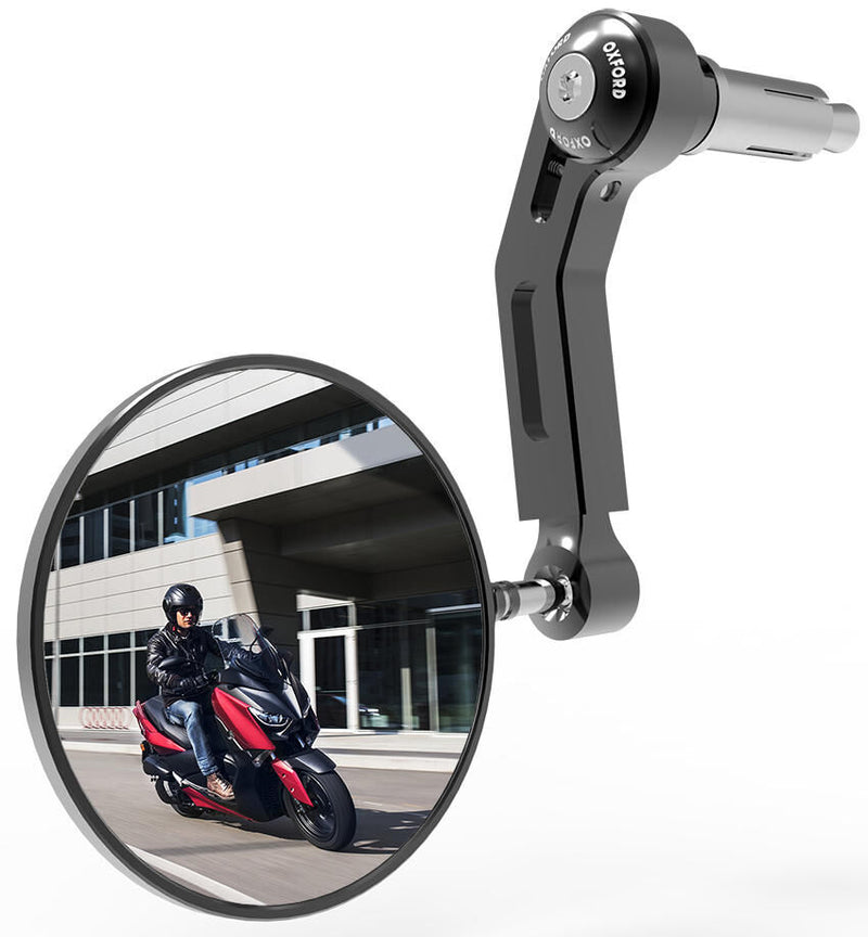 Oxford Handford Mirror Alluminio nero a destra