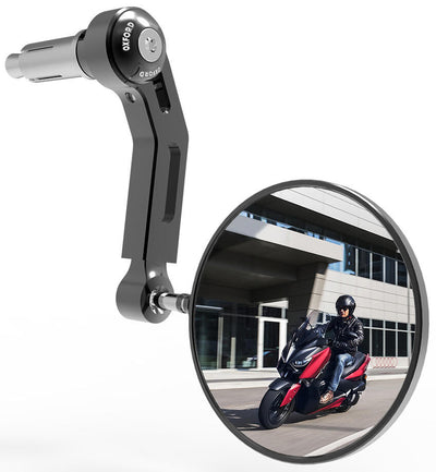 Oxford Handford Mirror Alluminio Nero a sinistra