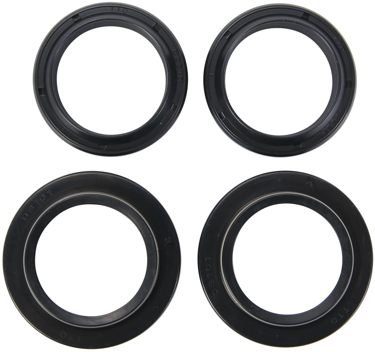 All balls racing voorvork keerring set fork seal set abr 56-127 incl. dust cap