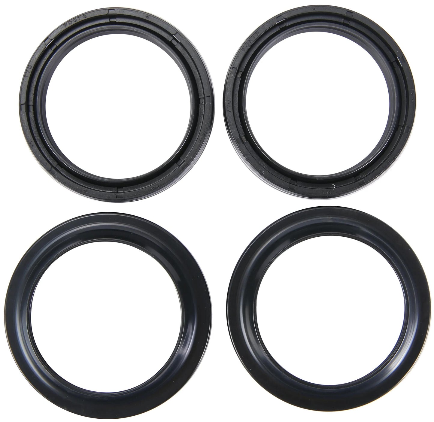 All balls racing voorvork keerring set fork seal set abr 56-158 incl. dust cap