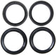 All balls racing voorvork keerring set fork seal set abr 56-158 incl. dust cap