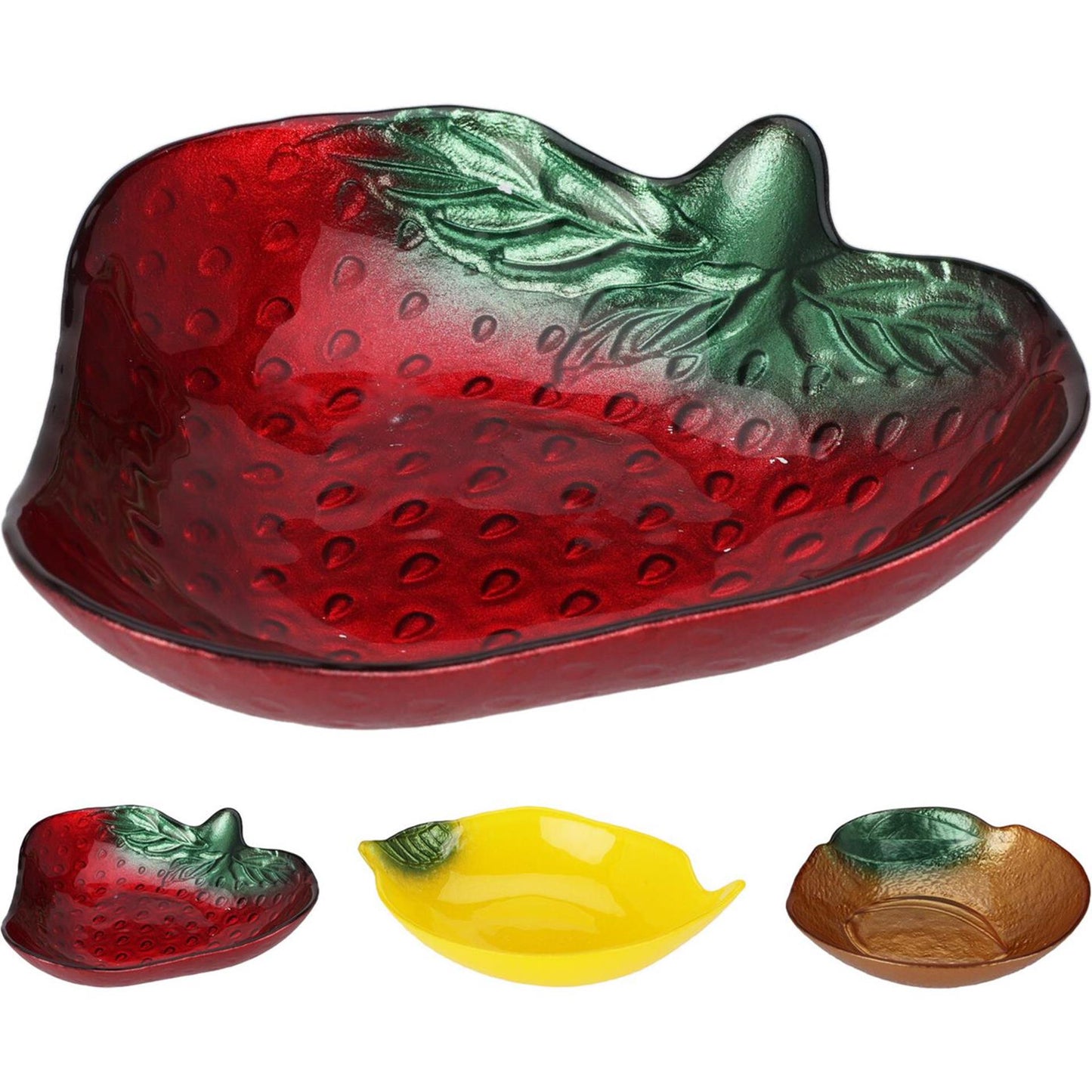 Ciotola per l'home styling in vetro a forma di frutta ø15cm
