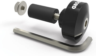 Oxford lenkerende barends 1 handlebar plugs 1 black 22 mm handlebars