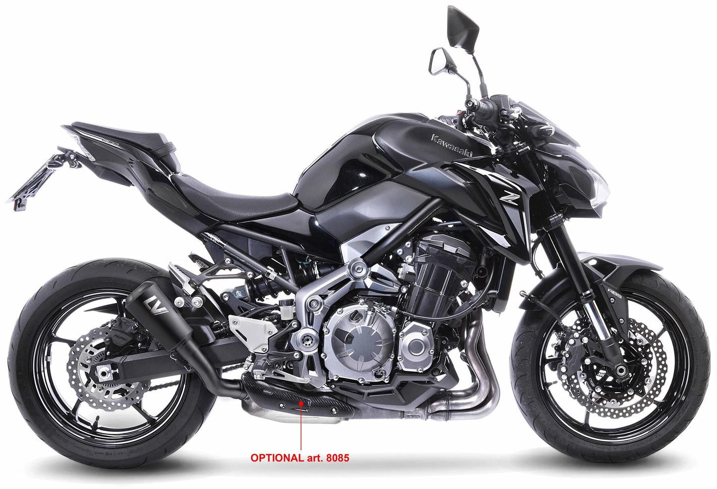 Leovince geluiddemper sbk lv-10 full black schalld leo slipon lv-10 sw