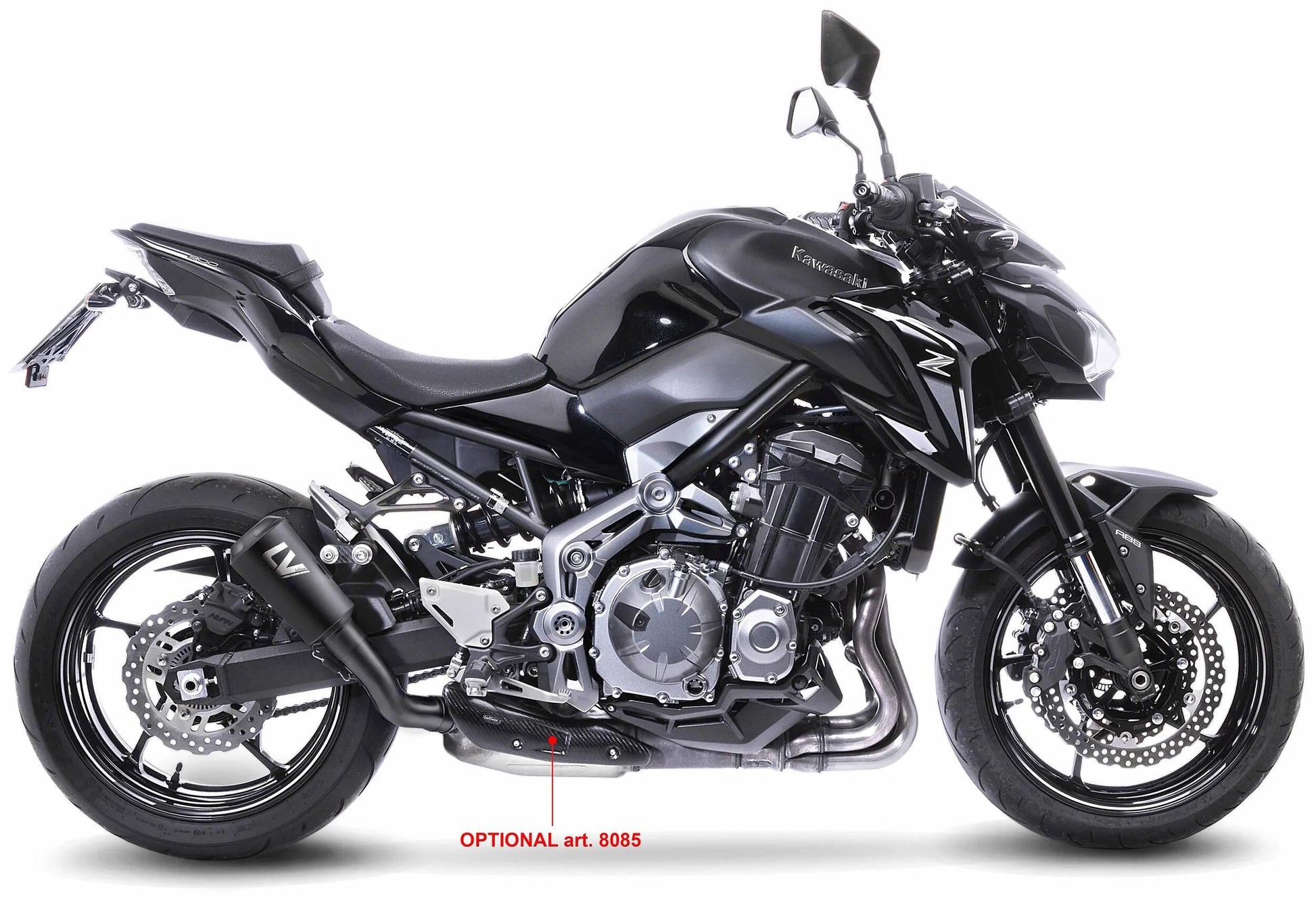 Leovince geluiddemper sbk lv-10 full black schalld leo slipon lv-10 sw