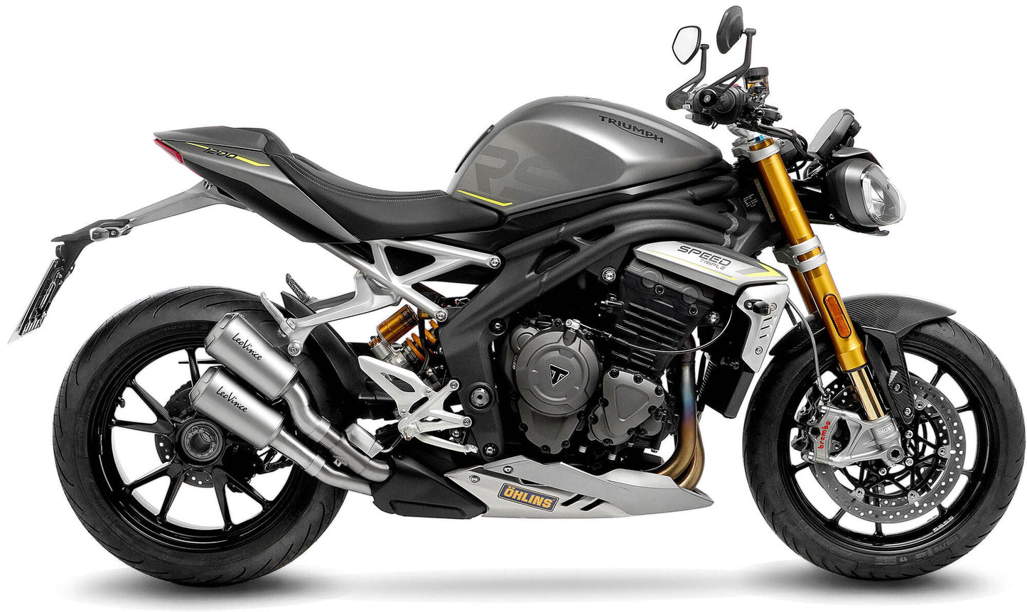 Silenciador Leovince SBK LV-10 schalld Leo Slipon LV-10 acero inoxidable