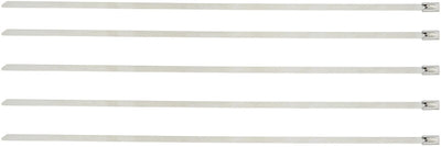 Silent sport kabelbinder stainless steel cable tie 300mm 5pcs.