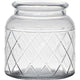 Hakbijl glass brussel vaas glas met motief ã˜10xh10,5cm