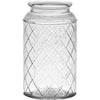 Hakbijl glass brussel vaas glas met motief ø10xh18cm