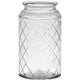 Hakbijl glass brussel vaas glas met motief ã˜10xh18cm