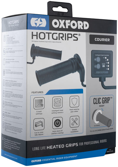Oxford heizgriffe courier hotgrips heated grips adv c 22+25mm open 5-stage
