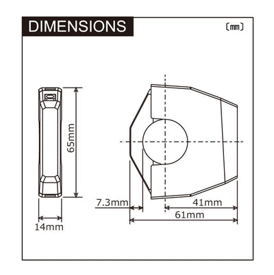 Daytona USB-Slim-Mount 2x Type-A SW 2x 12W