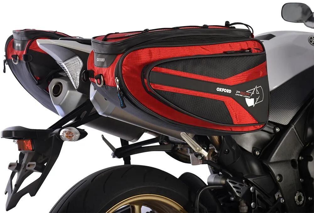 Borse laterali di Oxford P50R Baglie per biciclette. Tasche laterali p50r rosso 2x25l