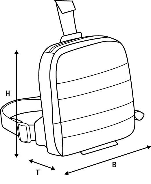 Oxford Leg Bag Aqua L1 Negro