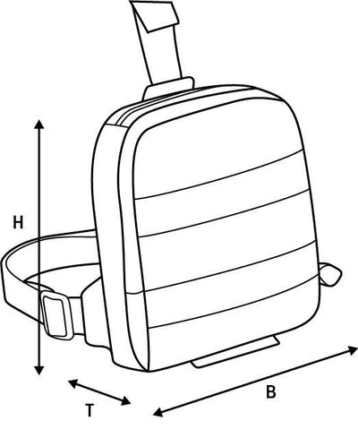 Oxford Leg Bag Aqua L1 Black