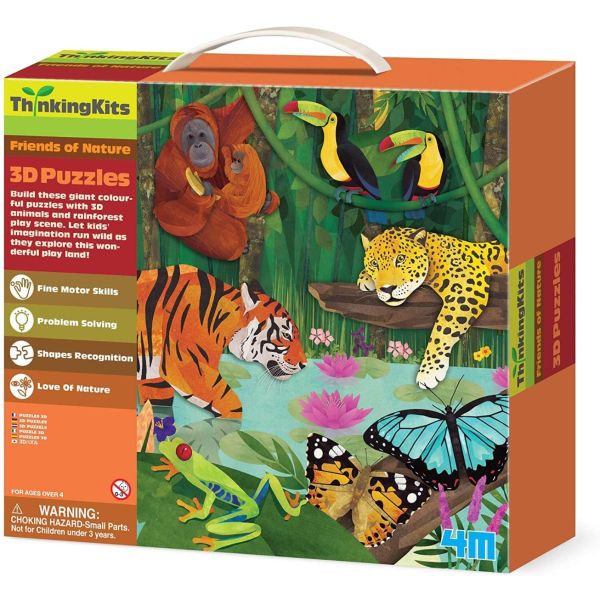 Kits de pensamiento rompecabezas 3D selva tropical