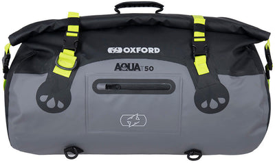Oxford gepäckrolle aqua t-50 baggage roll t-50 black grey fluo