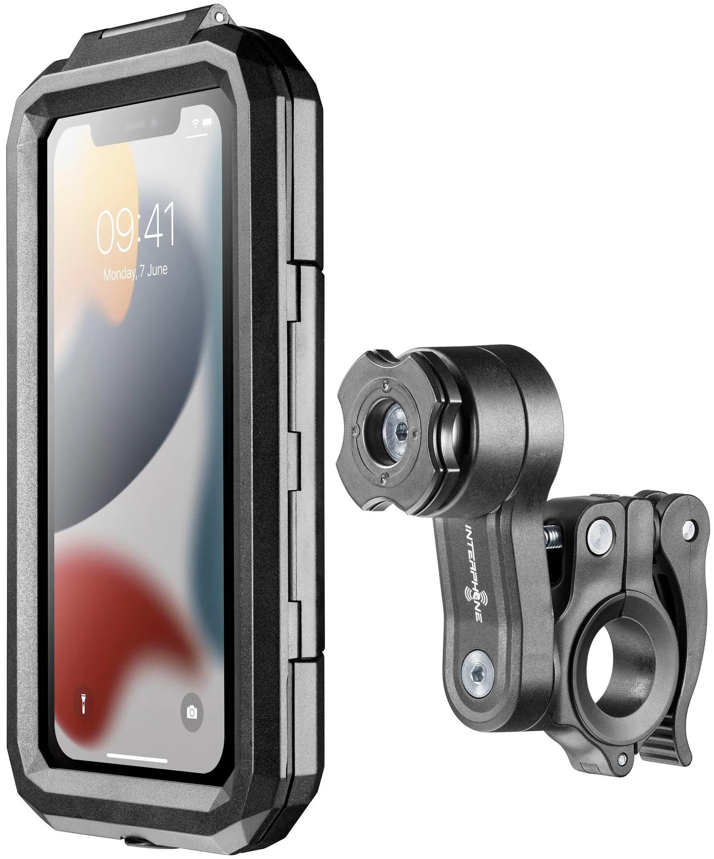Interphone handyhalter quiklox cell phone holder interph quiklox armor pro 6.5 zol