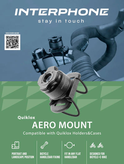 Porta cellulare interphone quiklox caseholder q-lox uni bikes