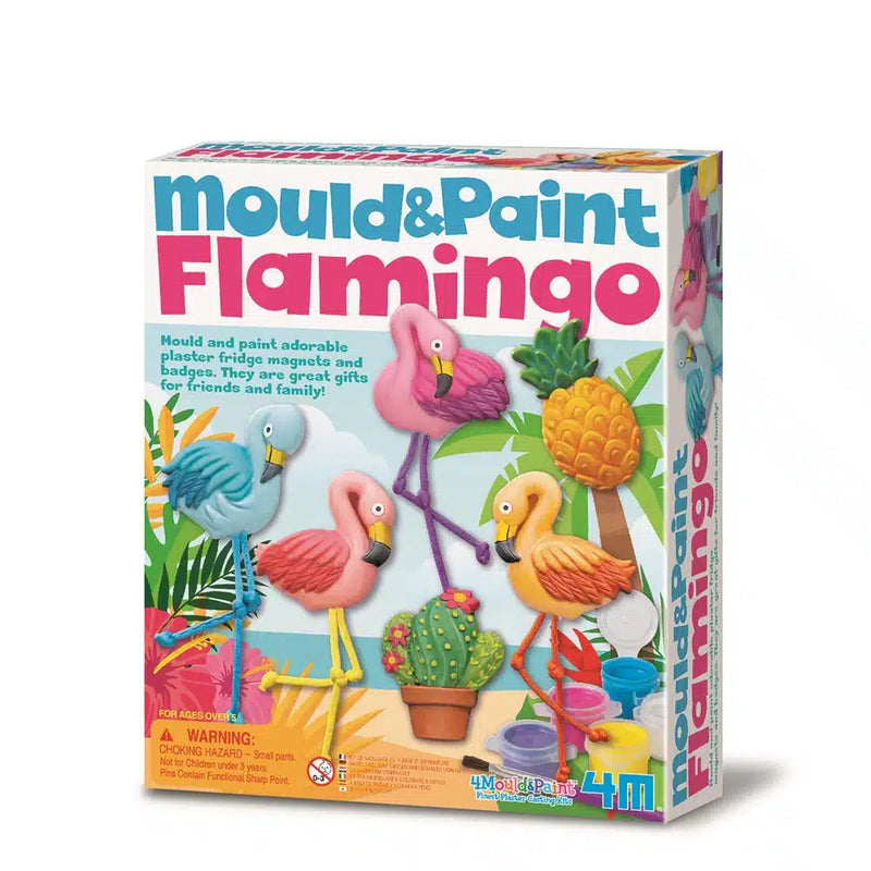 4m flamingo in gesso gesso e pittura con magneti