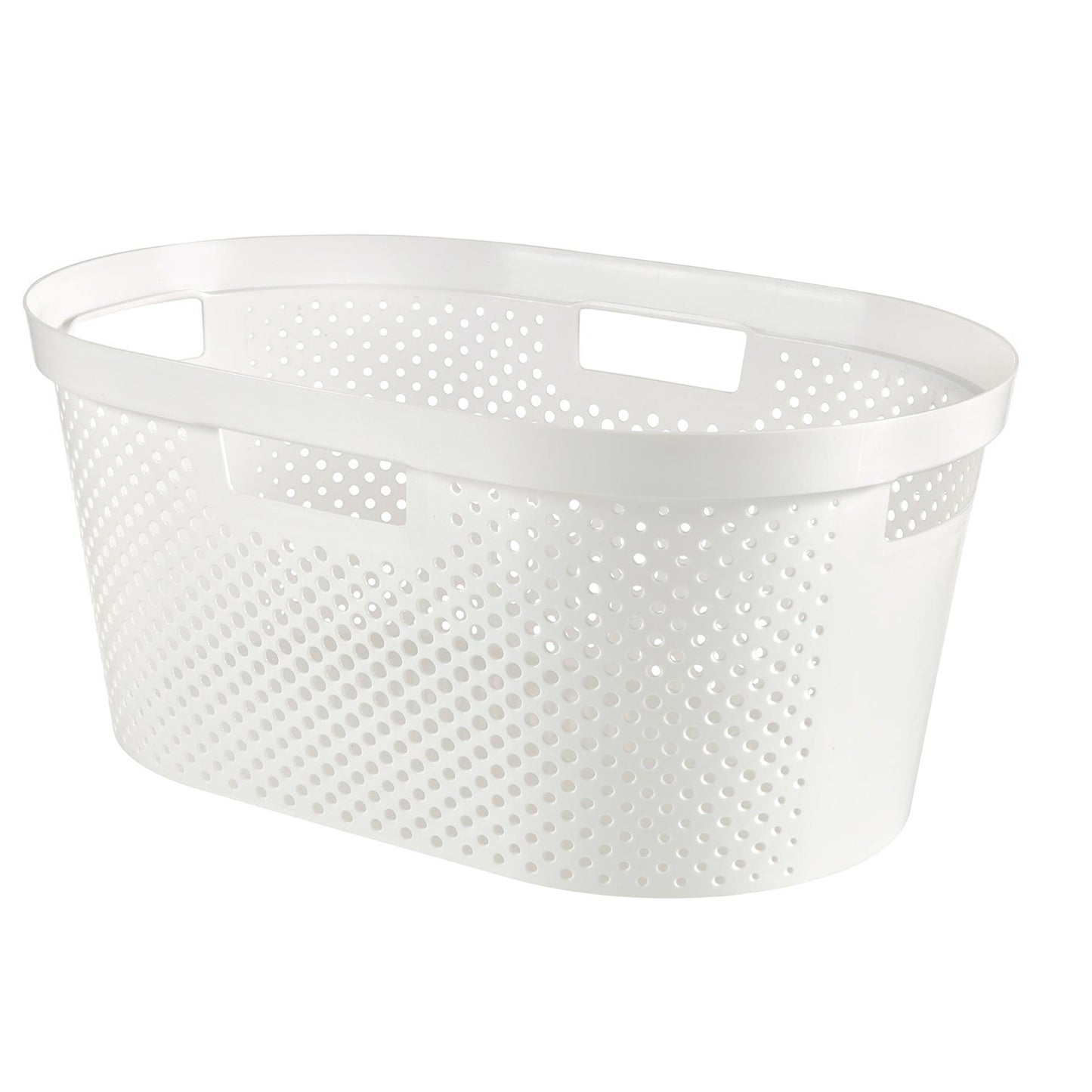 Cesto para la ropa Curve infinity dots 40l blanco