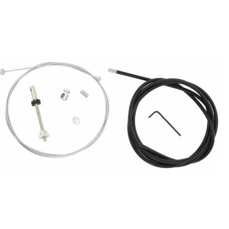 Brake cable for rear drum brake complete black