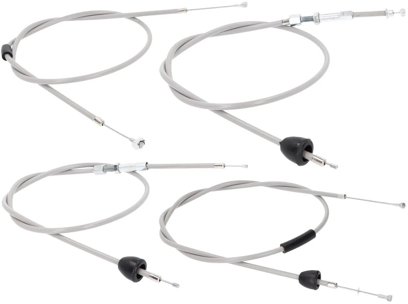 Juego de cables bowden 101 octanos Juego de cables bowden 101.octa 4tlg gris
