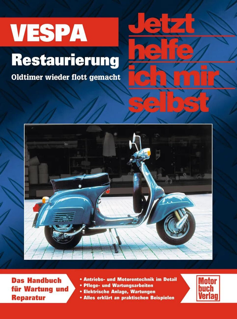 Motorbuch-verlag libro motor y tecnología. libro restauración vespa