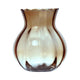 Jarrón de cristal Hatchet yves swirl vientre gris topo ø11xh13cm