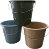 Cubo doméstico de plástico 10 litros eco colores | 25 piezas