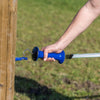 Ako producten poortgreep premium rvs blauw met veerbegrenzer