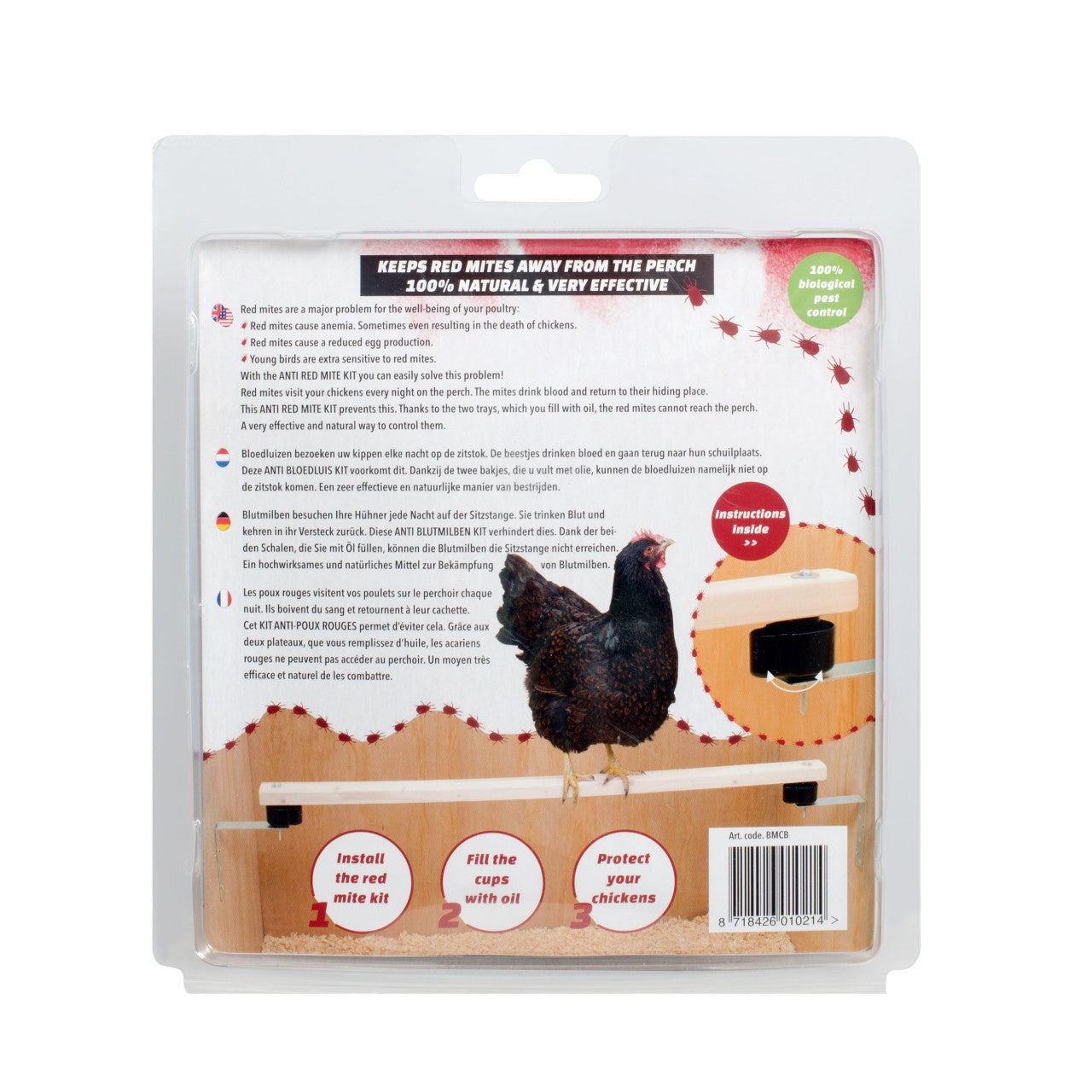 Kit antiacaro rosso