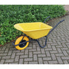 MM Products carretilla contenedor plástico 85l rueda principal amarilla negra
