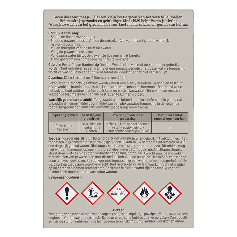 Pokon contra las malas hierbas rebeldes concentrado 100ml weedex