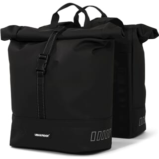 Borsa per biciclette a doppia bicicletta rolltop urbana a prova di urban 38 litri neri
