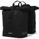 Borsa per biciclette a doppia bicicletta rolltop urbana a prova di urban 38 litri neri