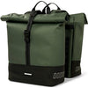 Borsa per biciclette a doppia bicicletta rolltop urbana a prova di urban 38 litri verdi