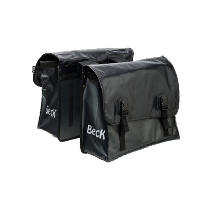 Tas dubbel beck classic zwart tarpauline 46l.