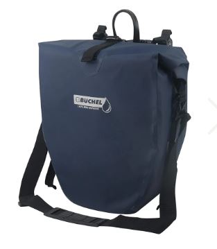 Bolso büchel solo 100% 25.4l azul impermeable