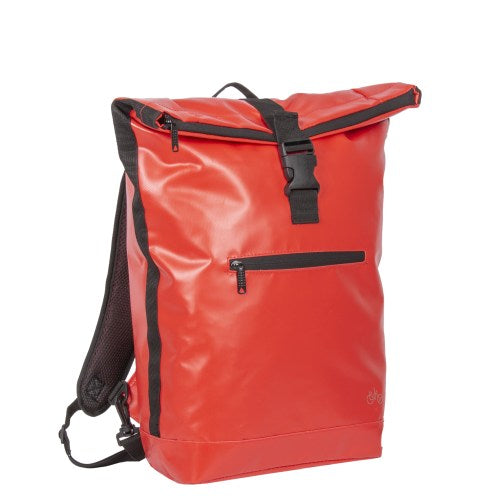 Rolltop de carbono Rolltop de carbono Urban PU Single Bicycle Bag Mochila roja 63.102204