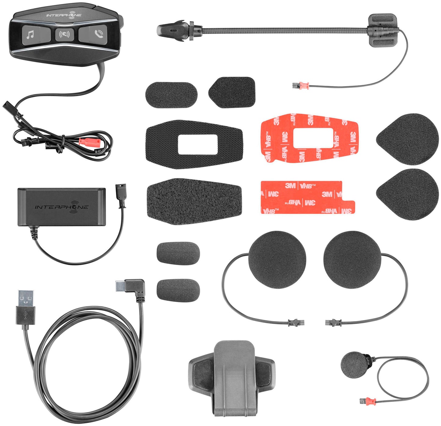 Interphone sistema di comunicazione casco u-com 16 casco com.system interp. u-com 16 kit singolo