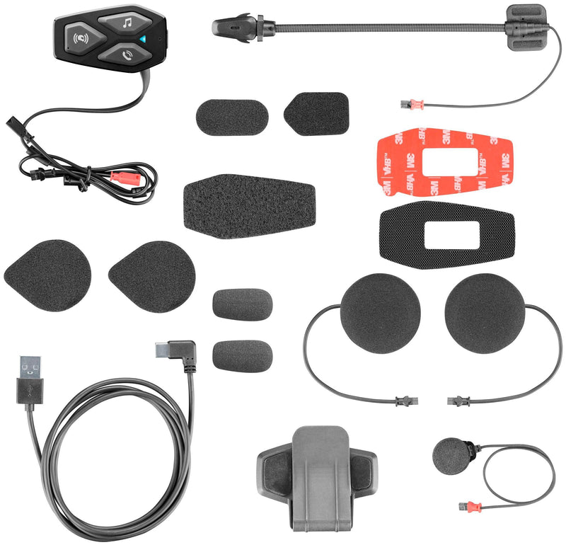 Interphone sistema di comunicazione casco u-com 3 casco com.system interp. u-com 3 kit singolo