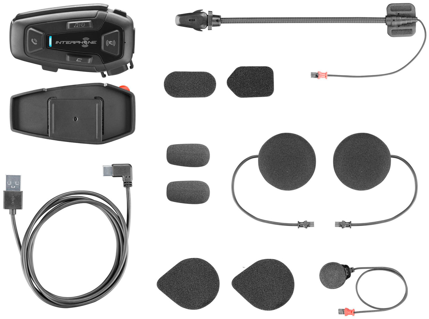 Interfono sistema comunicación casco u-com 8 r casco com.system interp. kit individual u-com 8r