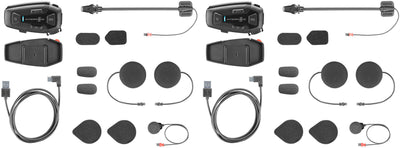 Interphone sistema di comunicazione casco u-com 8 r casco com.system interp. kit doppio u-com 8r