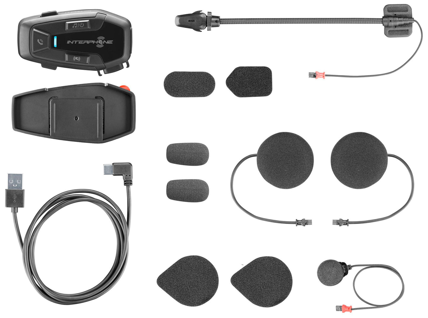 Interfono sistema comunicación casco u-com 7 r casco com.system interp. kit doble u-com 7r