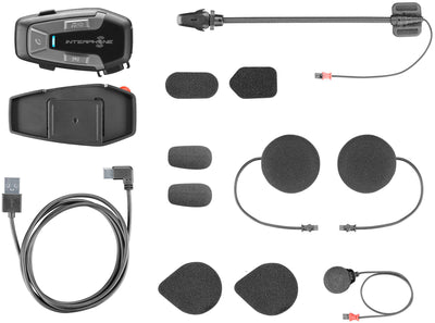 Interphone helm communicatiesysteem u-com 6 r helmet com.system interp. u-com 6r single kit