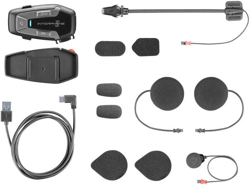 Interphone sistema di comunicazione casco u-com 6 r sistema com.casco interp. kit doppio u-com 6r