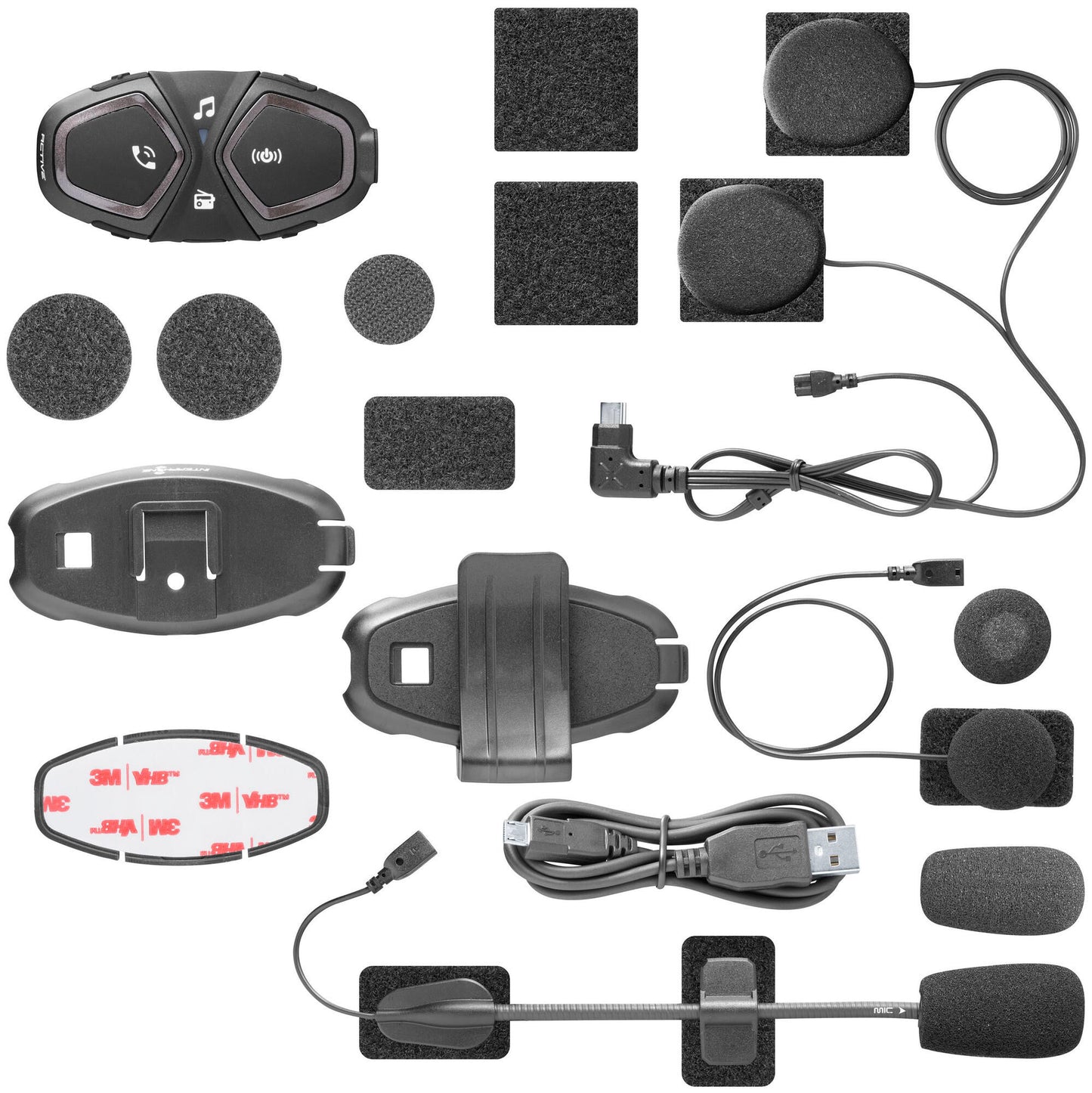 Interphone helm communicatie systeem active helmet com.system interp. single kit