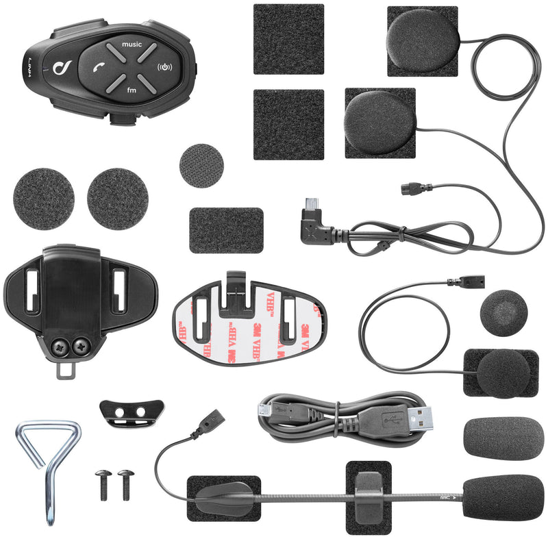Interphone sistema di comunicazione casco collegamento casco com.system interp. collegamento kit singolo